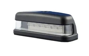 LED NPL2 LED Lamp License Plate 9-33V Black Housing Lucas Style