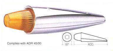 85910 Lamp Amber Torpedo