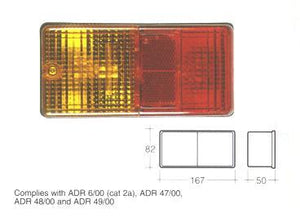 86470 Lamp Rear Stop/Tail/Ind/Lic