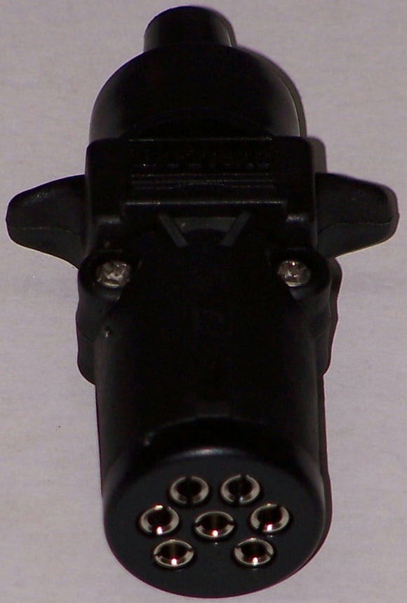 B41B Trailer Plug 7 Pin Small Round Plastic