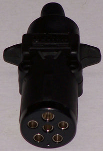 B43B Trailer Plug 6 Pin Small Round Plastic