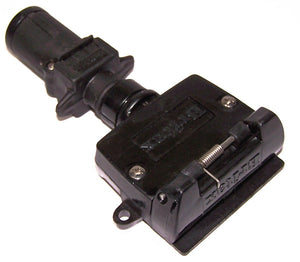 BJ10B Adaptor Car 7 Pin Small Rnd to 7 Pin Flat Socket