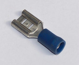 BQCF-8 Blue Spade 8mm Female Terminal Bulk (Pk/100)