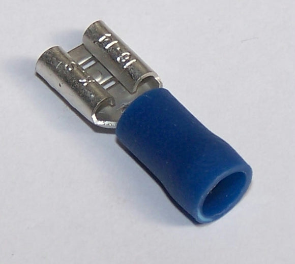 BQCF-HP Blue Spade 6.3mm Female Terminal Handy Pack (Pk/14)