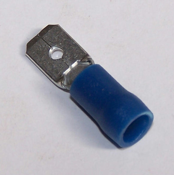 BQCM-HP Blue Spade 6.3mm Male Terminal Handy Pack (Pk/14)