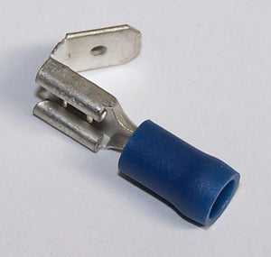 BQCMF Blue Piggyback 6.3mm Terminal Bulk (Pk/100)