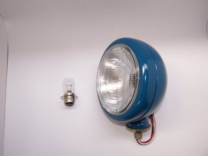 HL160BLR Headlamp Unit Blue Metal RH Fit with Globe