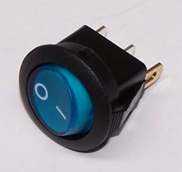 HS102B Switch Rocker Blue Cap 12V 16A