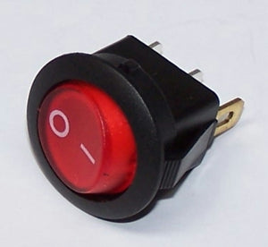 HS102R Switch Rocker Red Cap On/Off 12V 16A