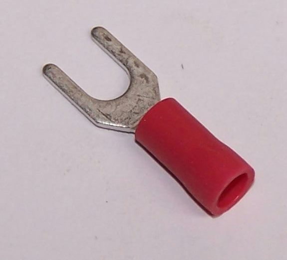 R1-4A Red Fork 4mm Terminal Bulk (Pk/100)