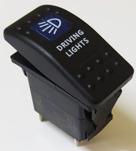 RS52-5111 Rocker Switch Blue LED - Driving Lights