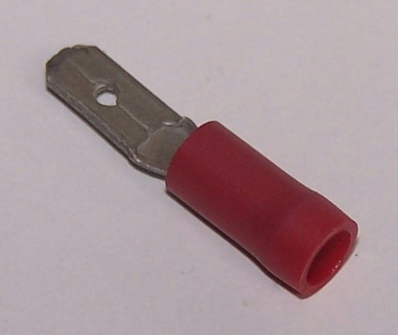 RQCM-5 Red Spade 5mm Male Terminal Bulk