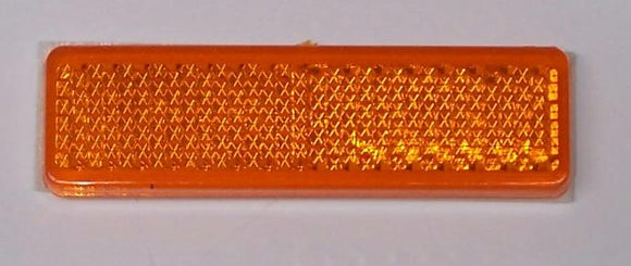 WR120A Reflector Amber 70x20mm Adhesive